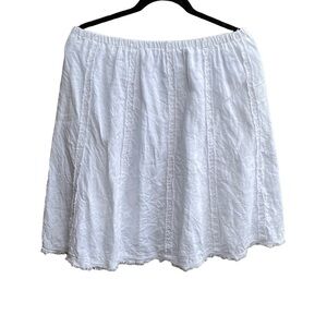 Soft Surroundings A-line Lined Skirt Linen